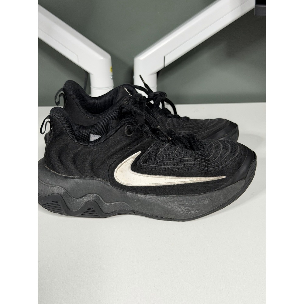 Nike Giannis Immortality 4 Black Kids Shoes Black White - Size 1 C-1